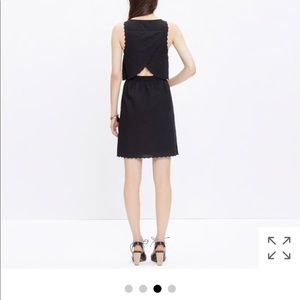 Madewell eyelet open-back overlay dress